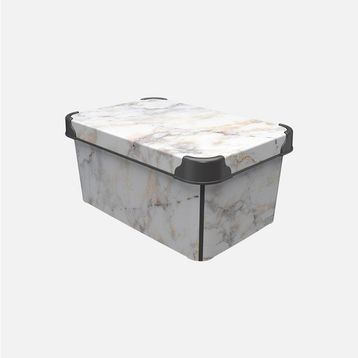 Qutu Style Marble 5 lt Saklama Kutusu