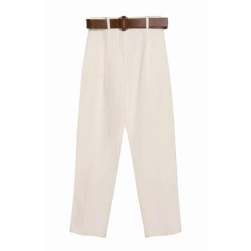 Quzu 21K70755 Siyah Beli Kemerli Kadın Pantolon