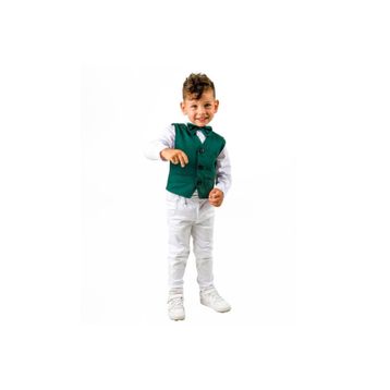 Quzucuk Kids Erkek Çocuk Yeşil Yeleklı 4'lü Takım
