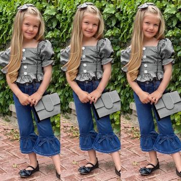 Quzucuk Kids Kız Çocuk Siyah Pitikareli Çantalı Takım