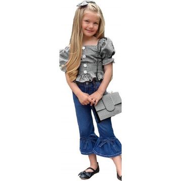 Quzucuk Kids Kız Çocuk Siyah Pitikareli Çantalı Takım