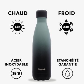 Qwetch QD3437 Degrade Renkli Isı Yalıtımlı 500 ml Haki Termos