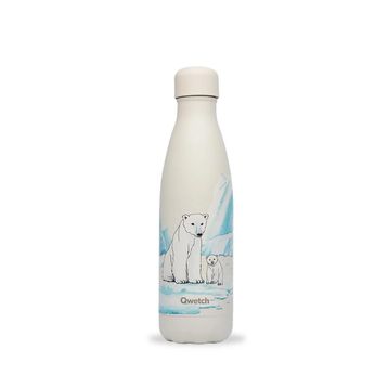 Qwetch QD3464 Kutup Ayısı Desenli Isı Yalıtımlı 500 ml Fildişi Termos