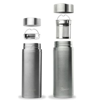 Qwetch QT5030 Isı Yalıtımlı 400 ml İpeksi Beyaz Termos