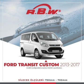 R.B.W Ford Transit Custom Muz 2013-2017 Silecek Takımı