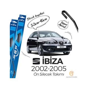 R.B.W Seat Ibiza 2002-2005 Muz Silecek Takımı