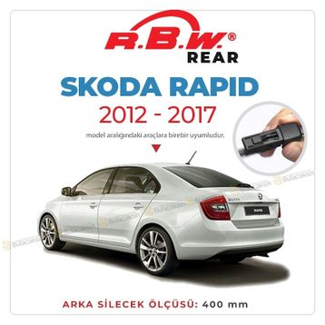 R.B.W Skoda Rapid 2012-2017 Arka Silecek