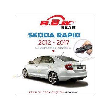 R.B.W Skoda Rapid 2012-2017 Arka Silecek