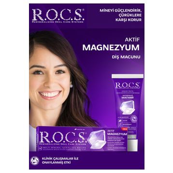 R.O.C.S. 94 gr Aktif Magnezyum Besleyici Diş Macunu