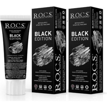 R.O.C.S. Black Edition Beyazlatıcı Siyah 2x60 ml Diş Macunu