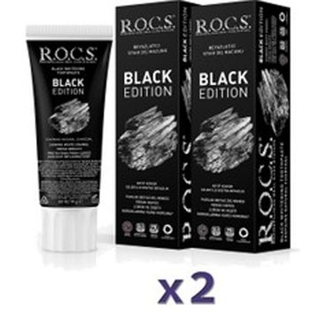 R.O.C.S. Black Edition Kömürle Beyazlatıcı Diş Macunu