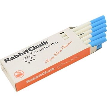 Rabbit Mavi Rabbit-001 12 Adet Chalk Su Ile Uçan Kalem