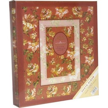 Rabsev 10x15 cm 500 Fotoğraf Kapasiteli Kutulu Çiçek Desenli Lüks Ofset Fotoğraf Albümü
