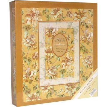 Rabsev 10x15 cm 500 Fotoğraf Kapasiteli Kutulu Çiçek Desenli Lüks Ofset Fotoğraf Albümü