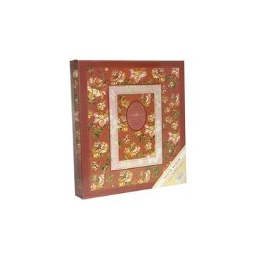 Rabsev 10x15 cm 500 Fotoğraf Kapasiteli Kutulu Çiçek Desenli Lüks Ofset Fotoğraf Albümü