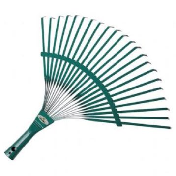 Raco 53731 45 cm Ahşap Saplı Metal Çim ve Yaprak Toplama Tırmığı