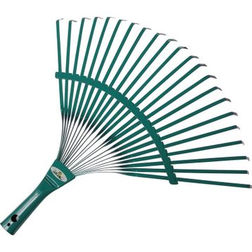 Raco 53731 45 cm Ahşap Saplı Metal Çim ve Yaprak Toplama Tırmığı