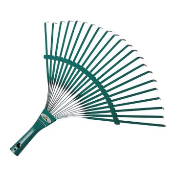 Raco 53731 45 cm Ahşap Saplı Metal Çim ve Yaprak Toplama Tırmığı
