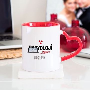 Radyoloji Teknikeri Kalpli Kupa Bardak