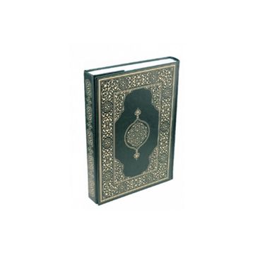 Rahle Boy Suni Deri Cilt Plain Yeşil Kur'an-ı Kerim Damla Yayınevi