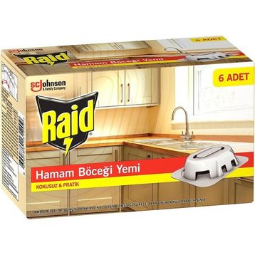 Raid 6 Adet Kokusuz Pratik Hamam Böceği Yemi