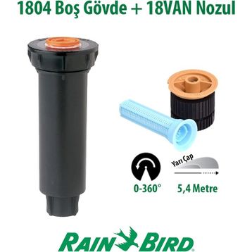 Rain Bird 1804 Profesyonel Sprey Gövdesi