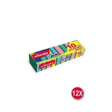 Rainbow 12 Paket 10'lu Ekonomik Bulaşık Süngeri