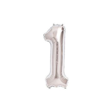 Rakamı Gümüş 40 cm 1 Folyo Balon