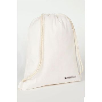 Rakerplus 35x40 cm Krem Ham Bez Büzgülü Unisex Sırt Ayakkabı Çantası