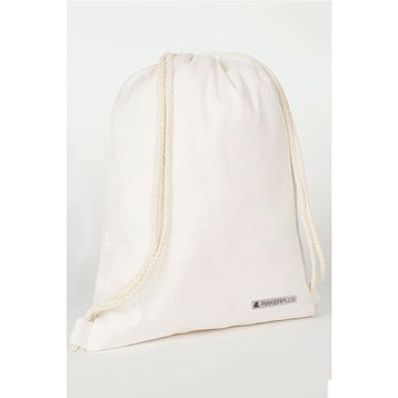 Rakerplus 35x40 cm Krem Ham Bez Büzgülü Unisex Sırt Ayakkabı Çantası