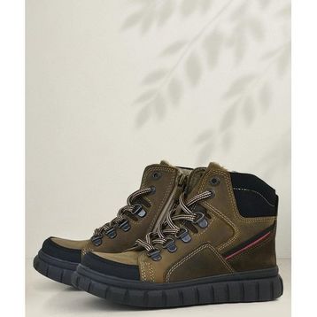 Rakerplus Hakiki Deri Kum Rengi Fermuarlı Erkek Çocuk Bot