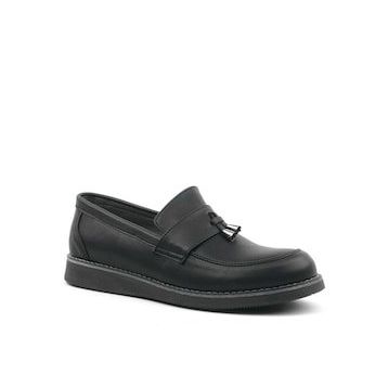 Rakerplus Siyah Mat Loafer Klasik Çocuk Ayakkabısı