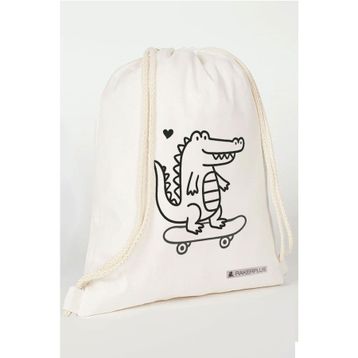 Rakerplus Tbons 35x40 cm Ham Bez Büzgülü Özel Tasarım Unisex Sırt Ayakkabı Çantası