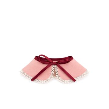 Rakerplus Vintage Tarz Kurdeleli Pembe Kız Çocuk Yakalık