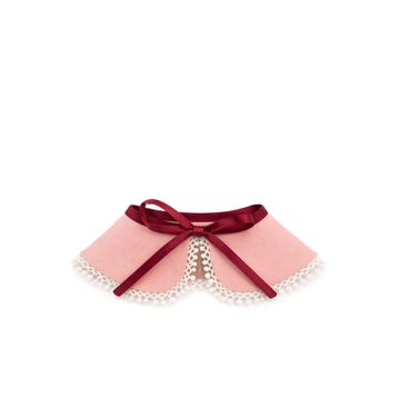 Rakerplus Vintage Tarz Kurdeleli Pembe Kız Çocuk Yakalık