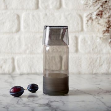 Rakle Matte 700 ml Siyah Bardaklı Sürahi
