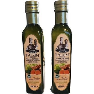 Ralila 2x250 ml Talkım Organik Zencefil ve Zerdeçallı Elma Sirkesi