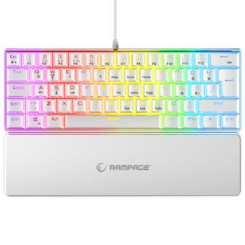 Rampage Ally K11 Beyaz TKL Blue Switch Kablolu Mekanik Gaming Klavye