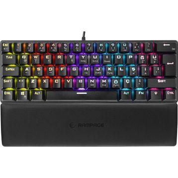 Rampage Ally K11 Siyah TKL Blue Switch Kablolu Mekanik Gaming Klavye