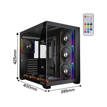 Rampage Ares V2 ARGB Temperli Cam ATX Gaming Bilgisayar Kasası