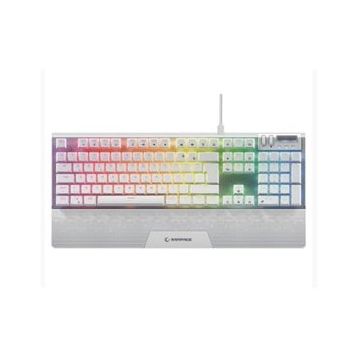 Rampage Carbon Beyaz Ful RGB Q Gaming Mekanik Oyuncu Klavye