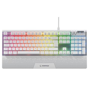Rampage Carbon Beyaz Ful RGB Q Gaming Mekanik Oyuncu Klavye
