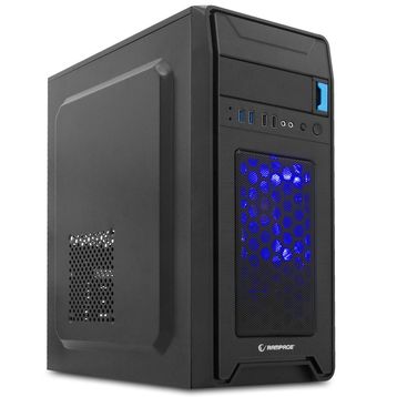 Rampage Castrum Peak-420W Siyah Mavi Led Fan Oyuncu Kasası