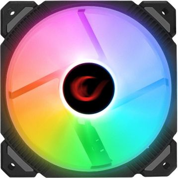 Rampage Cross F20 38CFM 1200RPM 12 cm Rainbow 3P+4P Molex Soketli Siyah Kasa Fanı