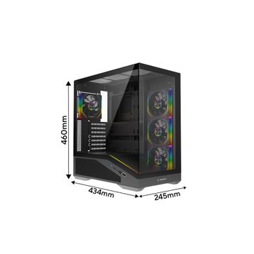Rampage Reaper ARGB Fanlı 850 W ATX Gaming Bilgisayar Kasası
