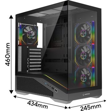 Rampage Reaper ARGB Fanlı 850 W ATX Gaming Bilgisayar Kasası
