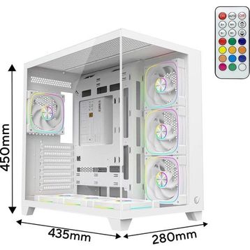 Rampage Sealıte 850W 80 Plus Bronze Atx/m-Atx 7X12CM ARGB Pwm Fan Oyuncu Kasası