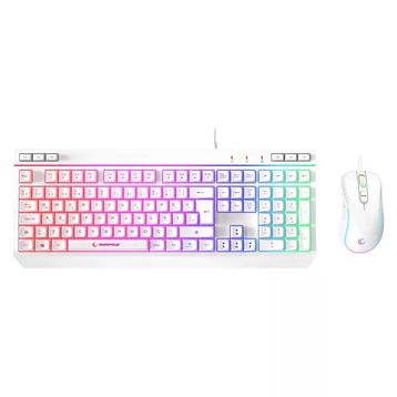 Rampage Seraphic KM-R57 Beyaz RGB Kablolu Gaming Mekanik Klavye Mouse Seti