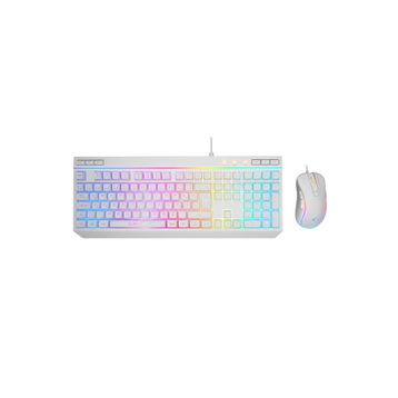 Rampage Seraphic KM-R57 Beyaz RGB Kablolu Gaming Mekanik Klavye Mouse Seti