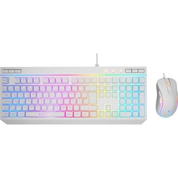 Rampage Seraphic KM-R57 Beyaz RGB Kablolu Gaming Mekanik Klavye Mouse Seti